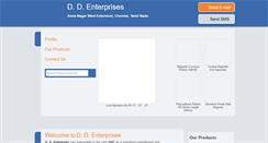 Desktop Screenshot of ddenterprisesindia.net